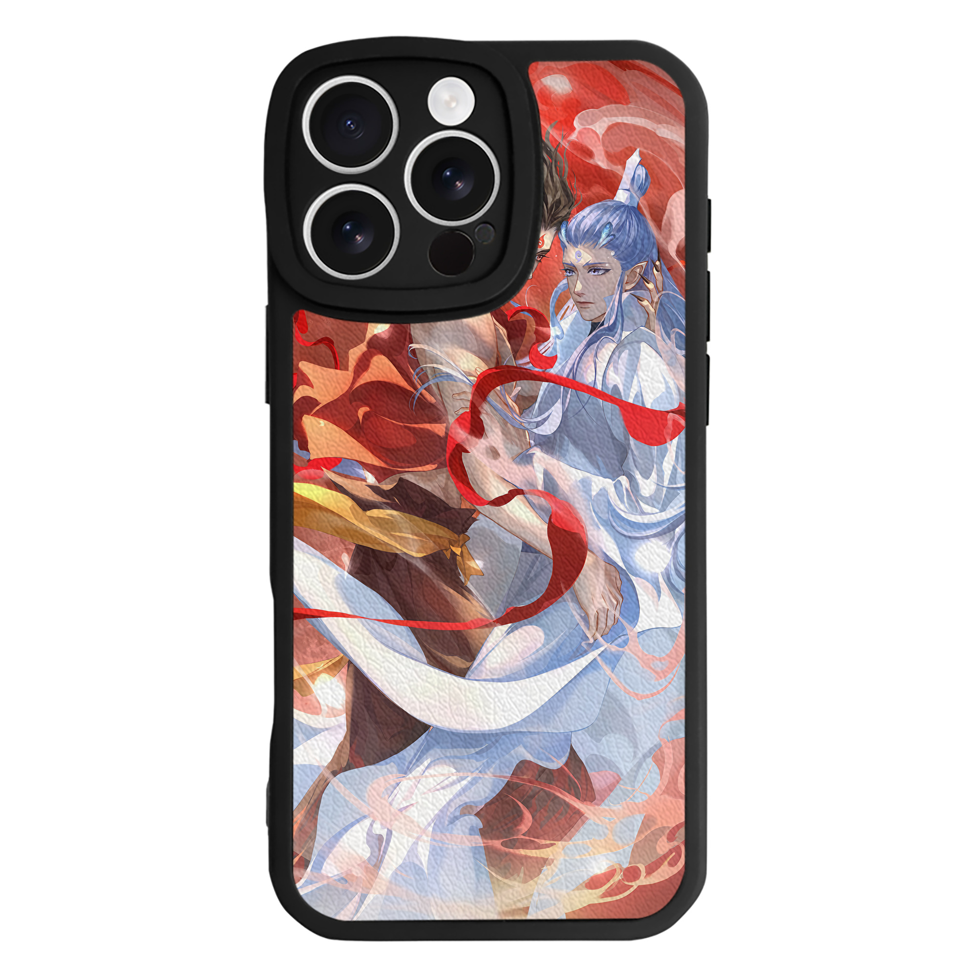 （画像用） Ne Zha 2 ナタ 魔童の大暴れ 【iPhone 16シリーズ対応】シリコンスマホケース（レザー調） 材質：シリコン